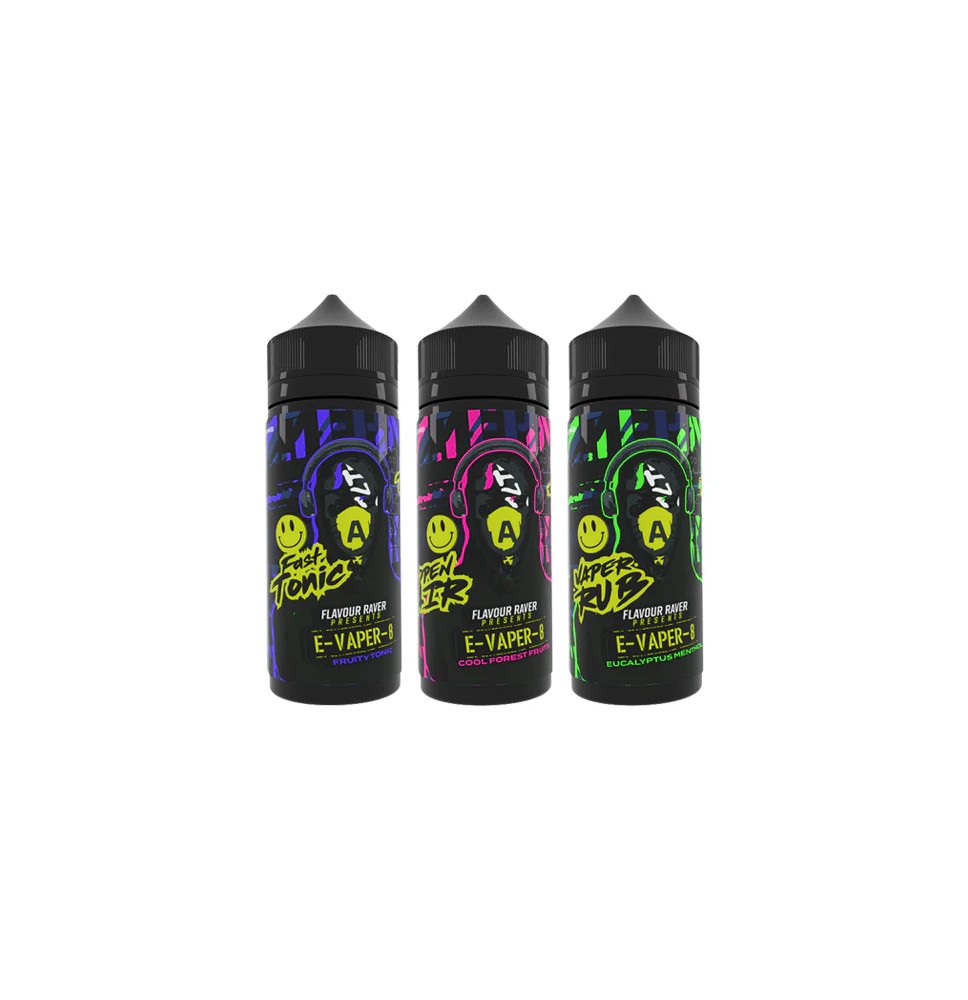Flavour Raver E-Vaper-8 100ml Shortfill 0mg (70VG/30PG)