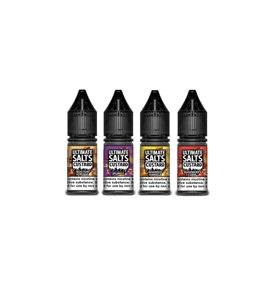 10MG Ultimate Puff Salts Custard 10ML Flavoured Nic Salts