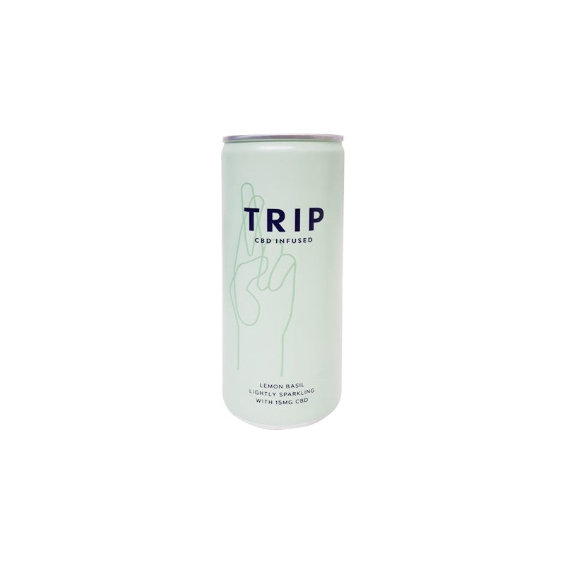 Buy 12 x TRIP 15mg CBD Infused Lemon & Basil Drink 250ml | Express Highs UK