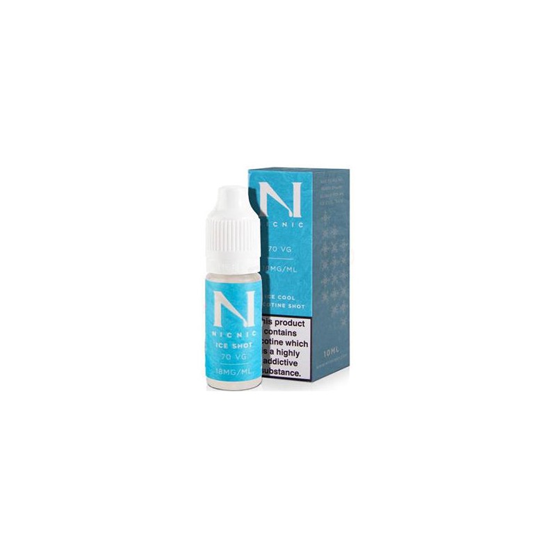 Buy 18mg Ice Cool Nic Shot 10ml by Nic Nic (70VG-30PG) | Express Highs UK