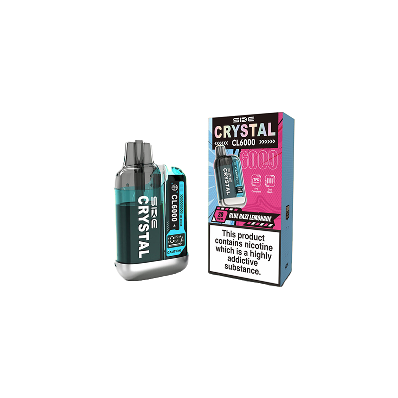 Buy 20mg SKE Crystal CL6000 Disposable Rechargeable Vape Kit 6000 Puffs | Express Highs UK