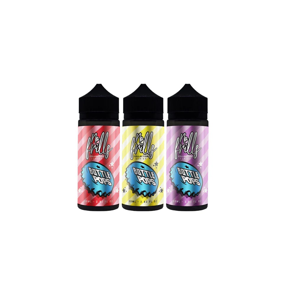 No Frills Collection Bottle Pops 80ml Shortfill 0mg (80VG/20PG)