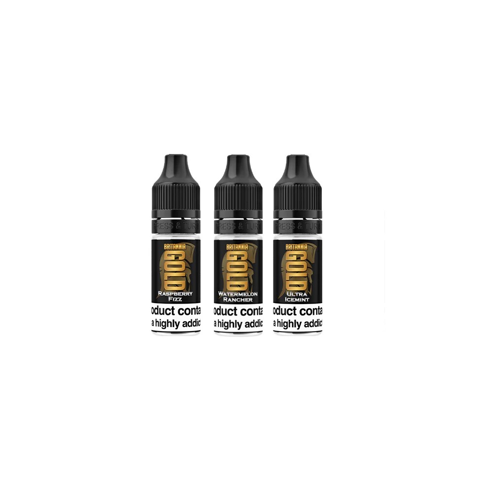 0mg Britannia Gold 10ml E-Liquids (40VG/60PG)