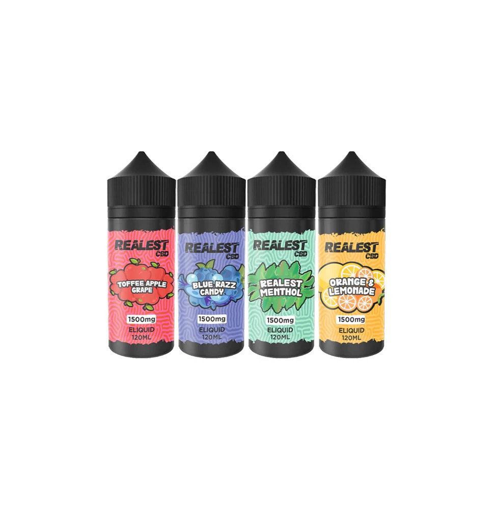 Realest CBD 1500mg Broad Spectrum CBD E-Liquid 120ml (BUY 1 GET 1 FREE)