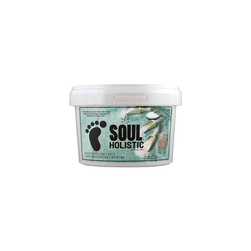 Buy Soul Holistic 100mg CBD Dead Sea Salt Unscented Foot Salt - 500g | Express Highs UK