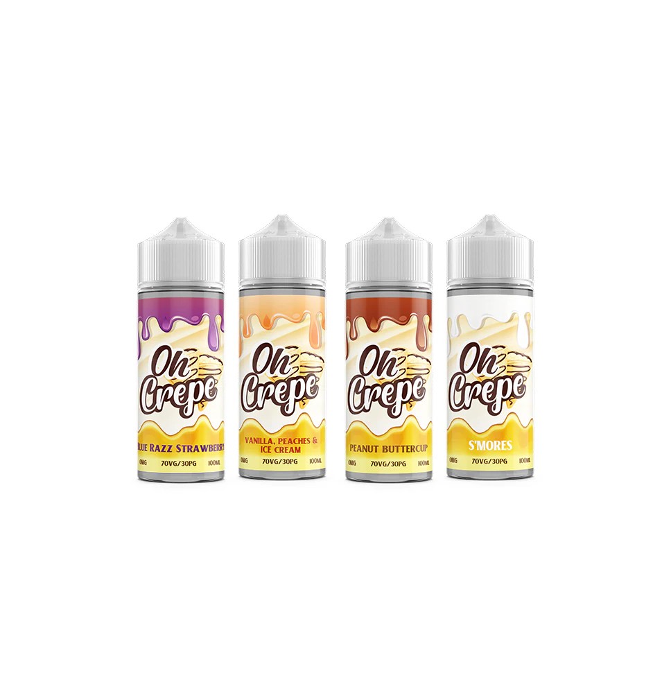 0mg Oh Crepe 100ml Shortfill (70VG/30PG)
