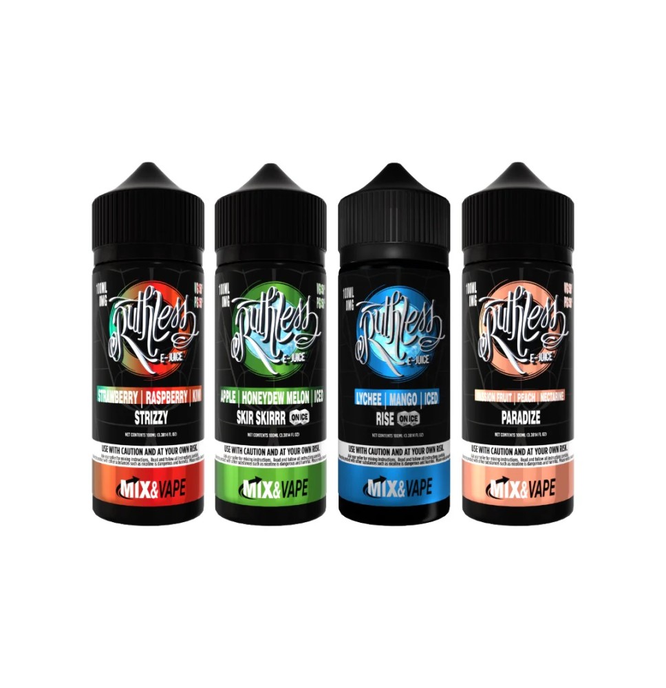 0mg Ruthless 120ml Shortfill (70VG/30PG)