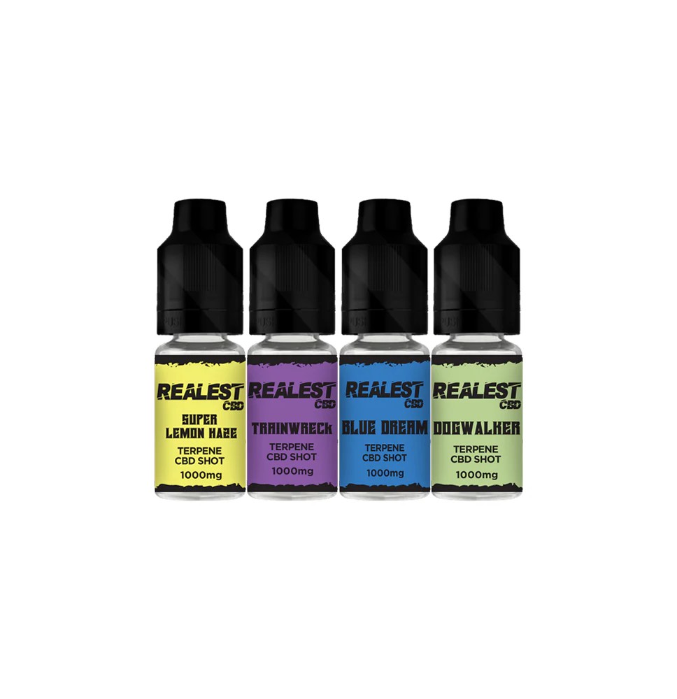 Realest CBD 1000mg Terpene Infused CBD Booster Shot 10ml (BUY 1 GET 1 FREE)