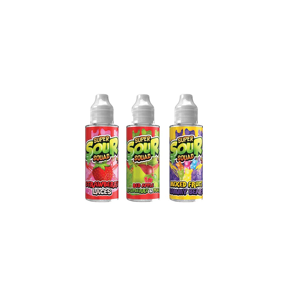 Super Sour Squad By Signature Vapours 100ml E-liquid 0mg (50VG/50PG)