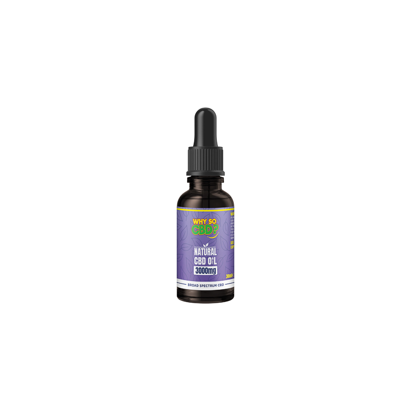 Buy Why So CBD? 3000mg Broad-Spectrum CBD Natural Oil - 30ml | Express Highs UK