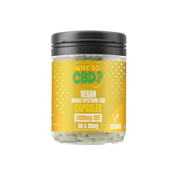 Buy Why So CBD? 2400mg Broad Spectrum CBD Vegan Capsules - 60 Caps | Express Highs UK