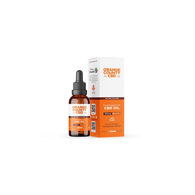 Buy Orange County CBD 500mg 30ml MCT Oil - Organic Coconut Oil | Express Highs UK