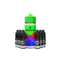 0mg Crystalize Bar Salts 120ml Longfill (50VG/50PG) + 6x Free 20mg Nicotine Shots 10ml