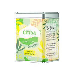 Buy CBTea 250mg Cold Pressed Full Spectrum CBD Lemon & Lime Green Tea - 100g | Express Highs UK