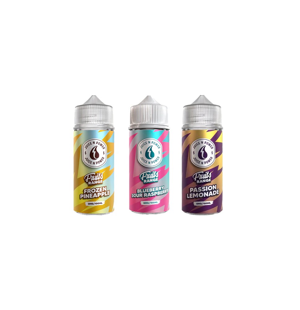 0mg Juice N Power Shortfills 100ml (70VG/30PG)