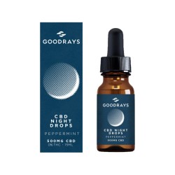 Buy Goodrays 500mg CBD Peppermint Night Drops - 15ml | Express Highs UK