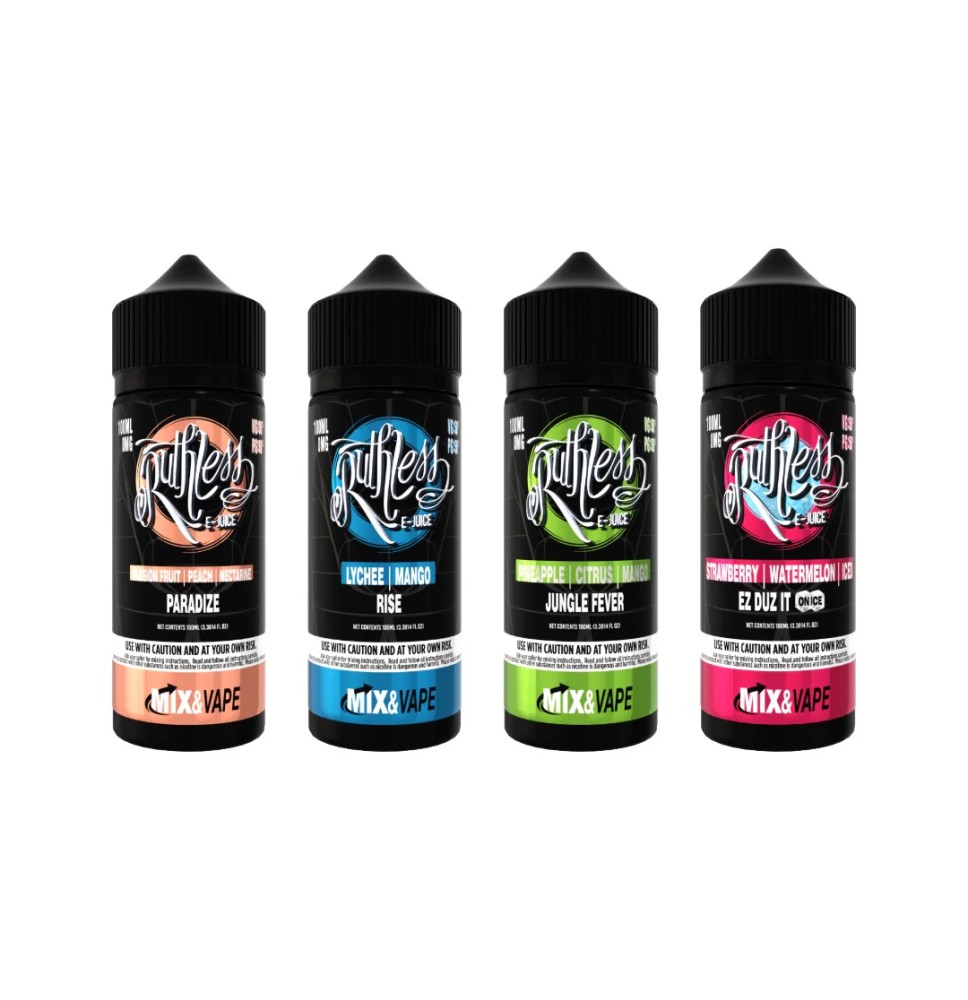 0mg Ruthless Classic 100ml Shortfills (70VG/30PG)