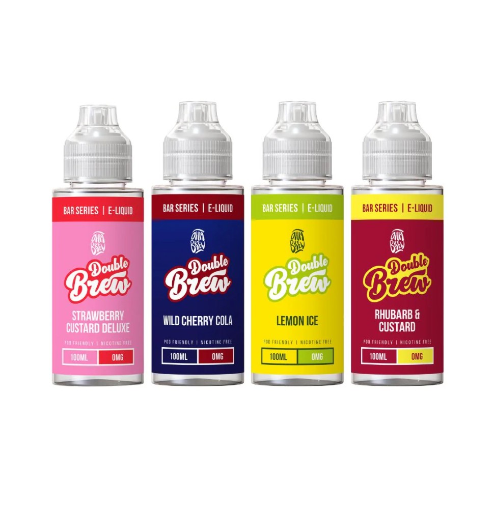 0mg Ohm Brew Bar Series Double Brew 100ml Shortfill (55VG/45PG)