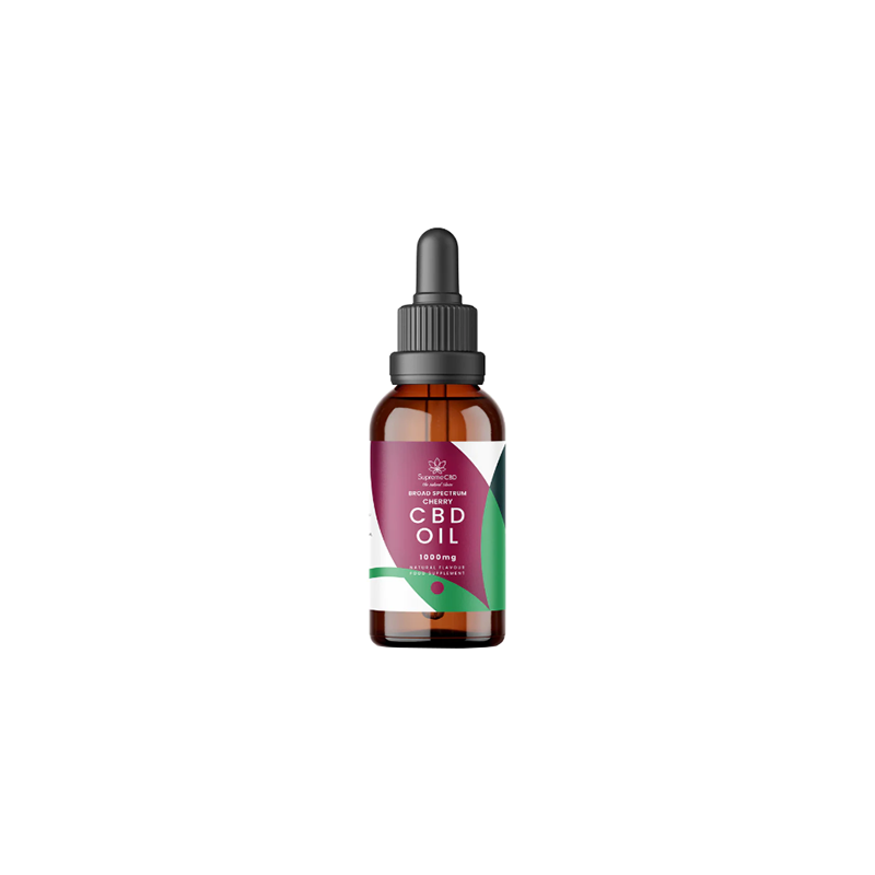 Buy Supreme CBD 1000mg Broad Spectrum Cherry CBD Oil - 30ml | Express Highs UK