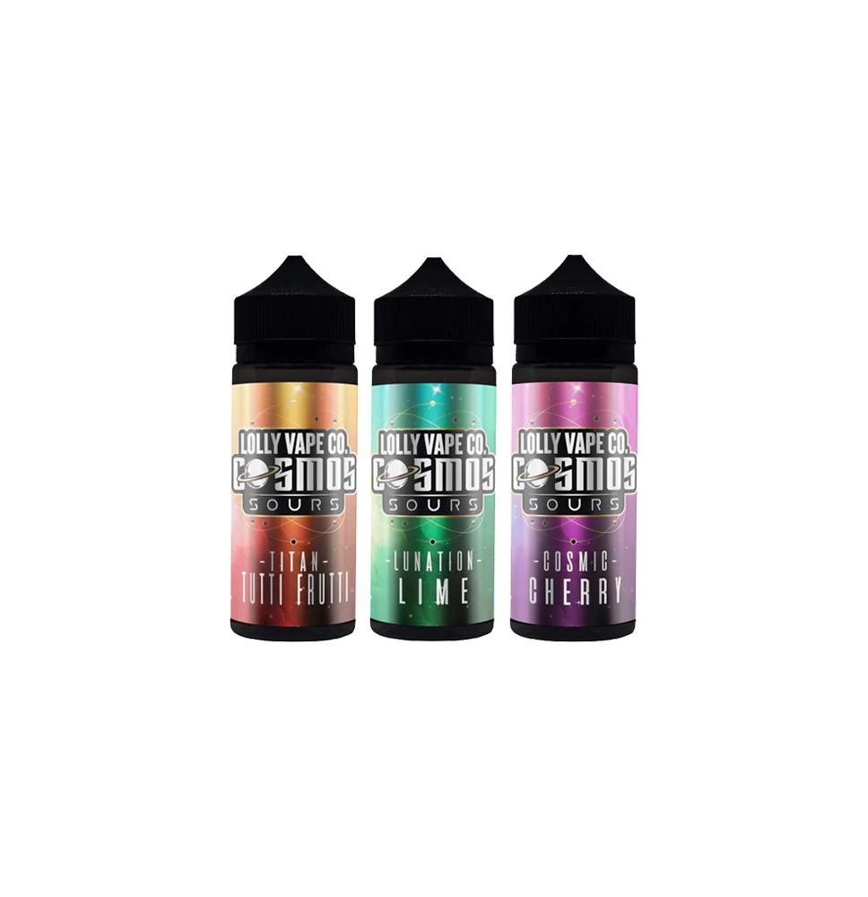Lolly Vape Co Cosmos Sours 100ml Shortfill 0mg (80VG/20PG)