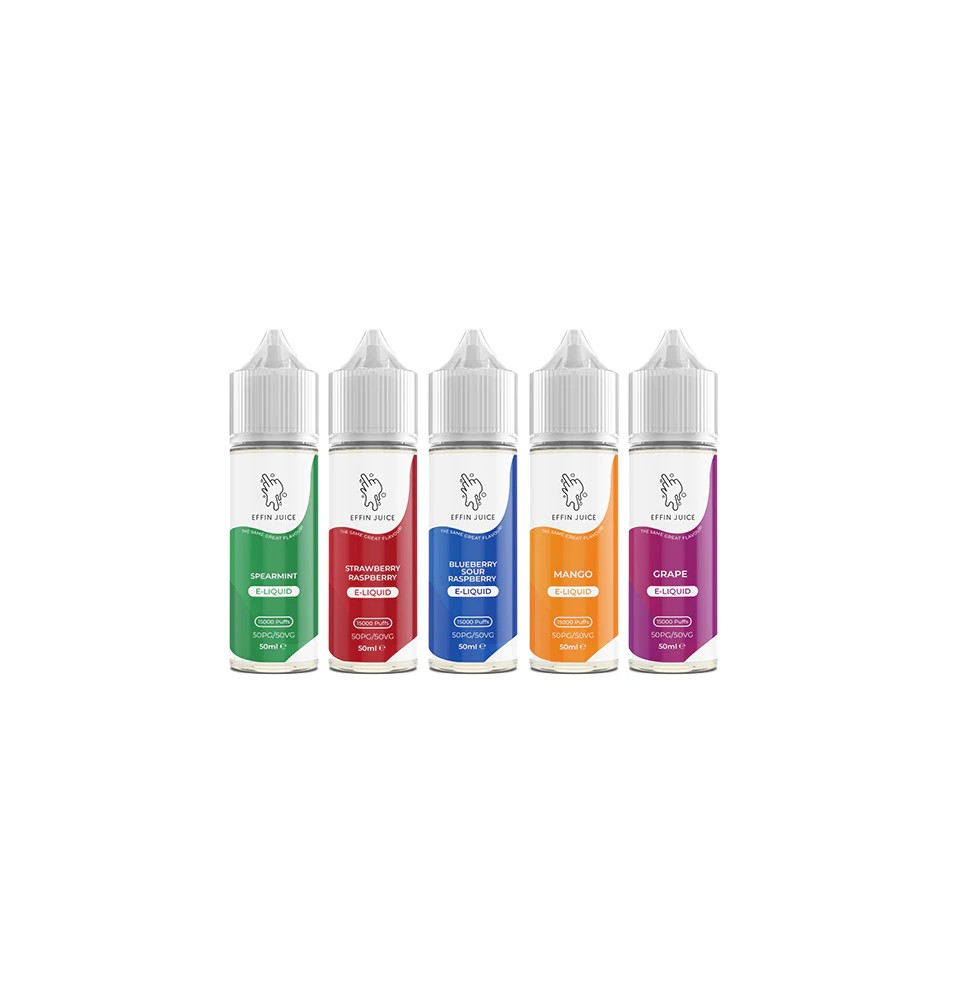 0mg EFFIN Juice 50ml Shortfill (50VG/50PG)