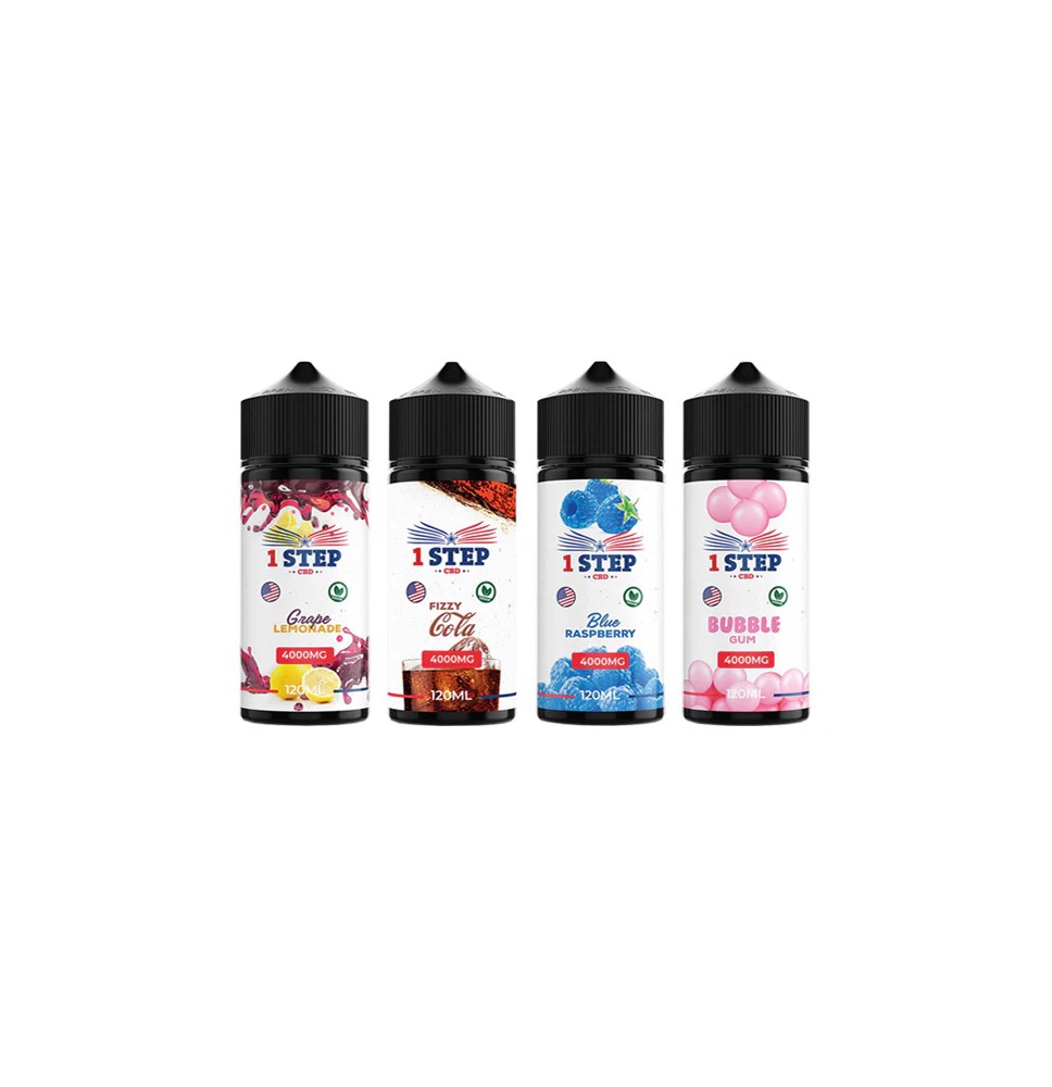 1 Step CBD 4000mg CBD E-liquid 120ml (BUY 1 GET 1 FREE)