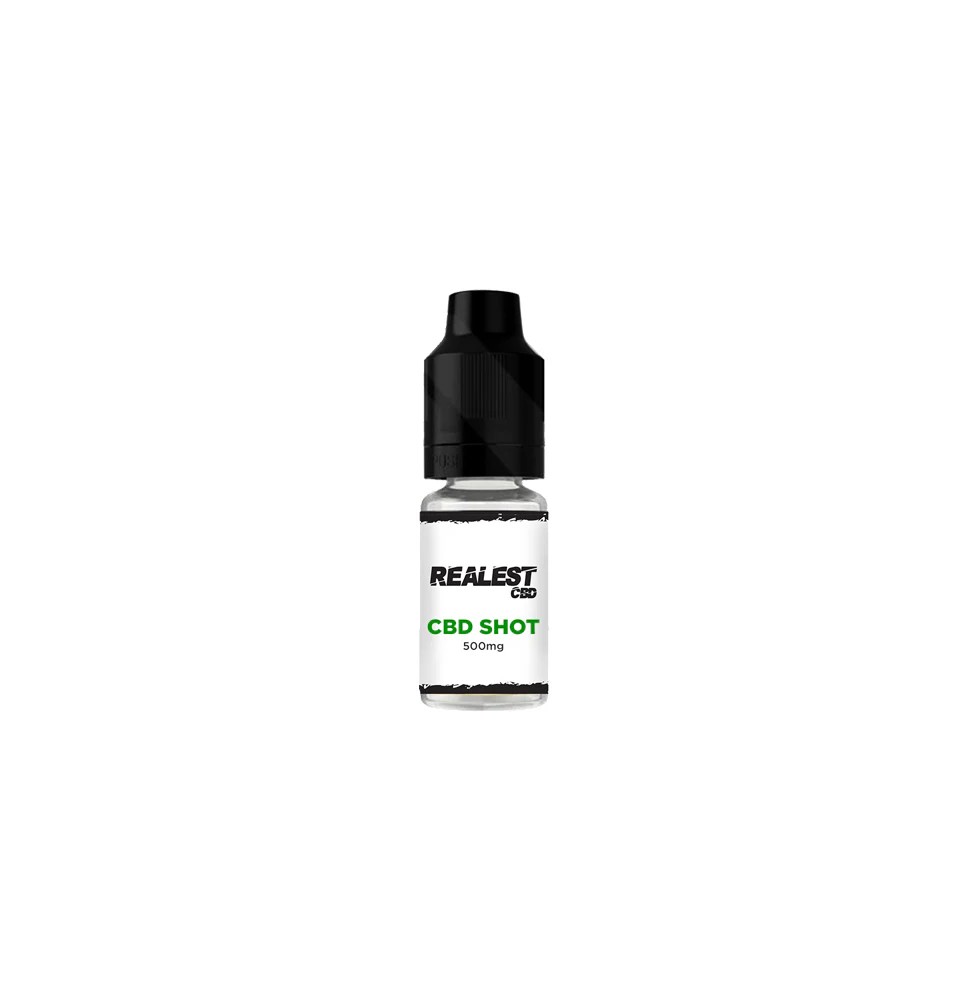 Realest CBD 500mg CBD E-Liquid Booster Shot 10ml (BUY 1 GET 1 FREE)