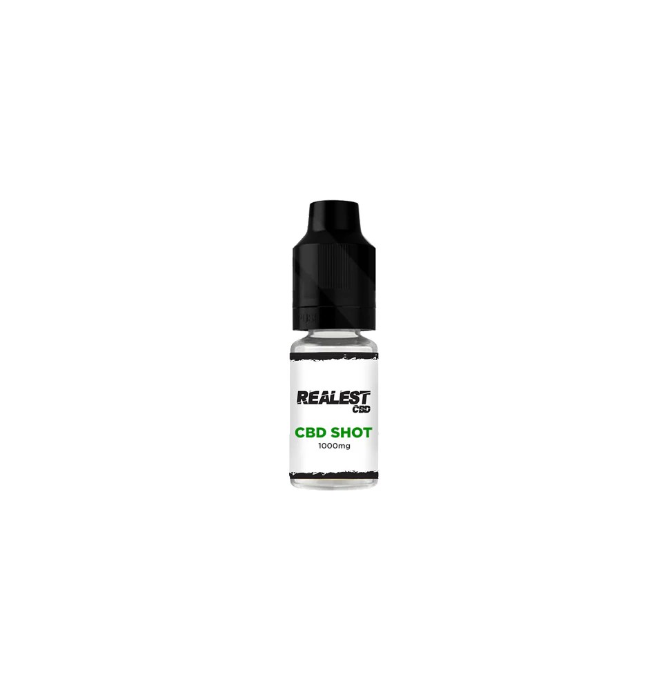 Realest CBD 1000mg CBD E-Liquid Booster Shot 10ml (BUY 1 GET 1 FREE)