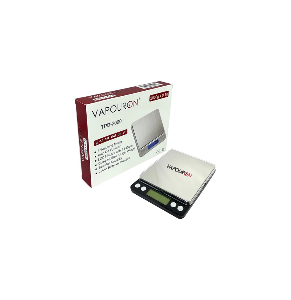 Vapouron TPB Series 0.1g - 2000g Digital Scale (TPB-2000)