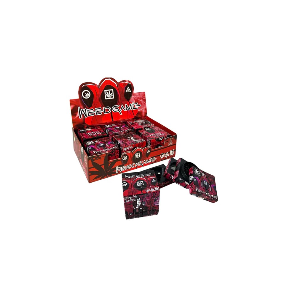 Weed Game 50mm Plastic 4 Part Rubik Cube Grinder - GS1169 (WG-008)