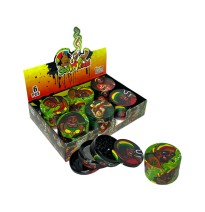 4 Parts Smoke Island Metal Tobacco Grinder (Various Designs) - PH6918