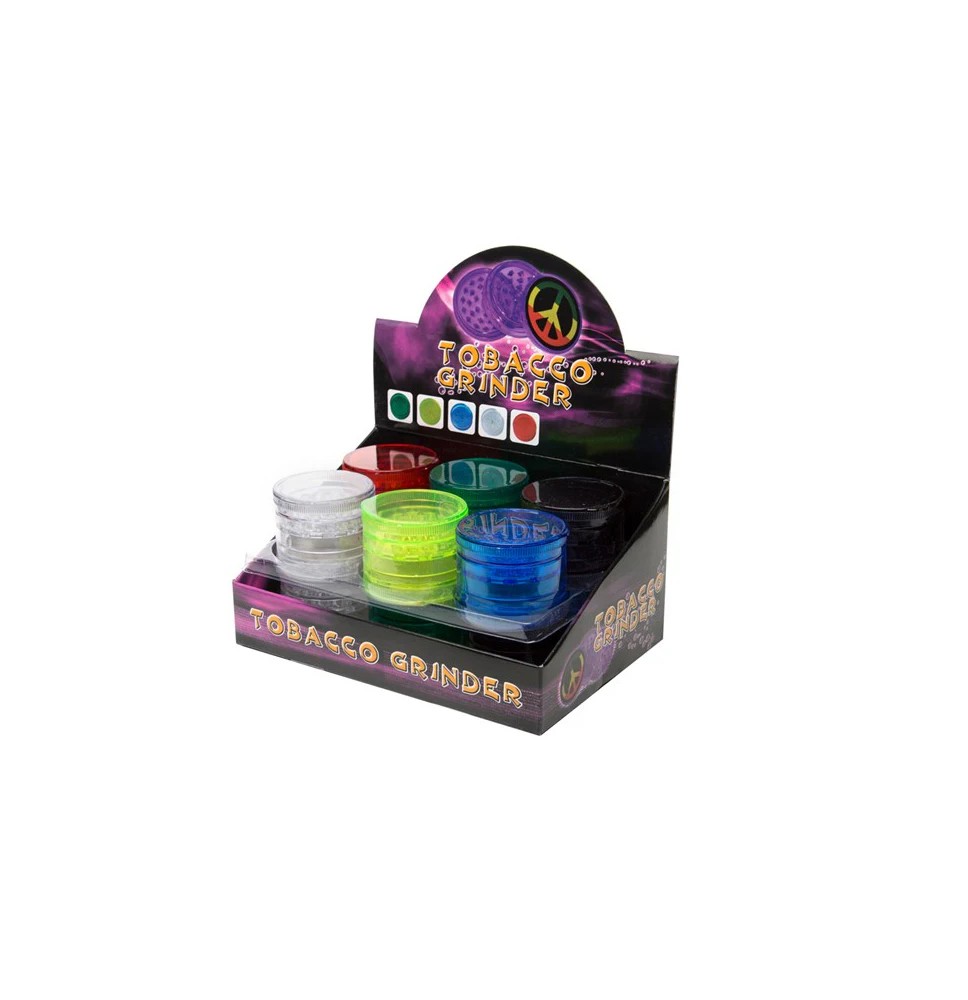 12 x 5 Parts Plastic Plain 60mm Grinder - HX224