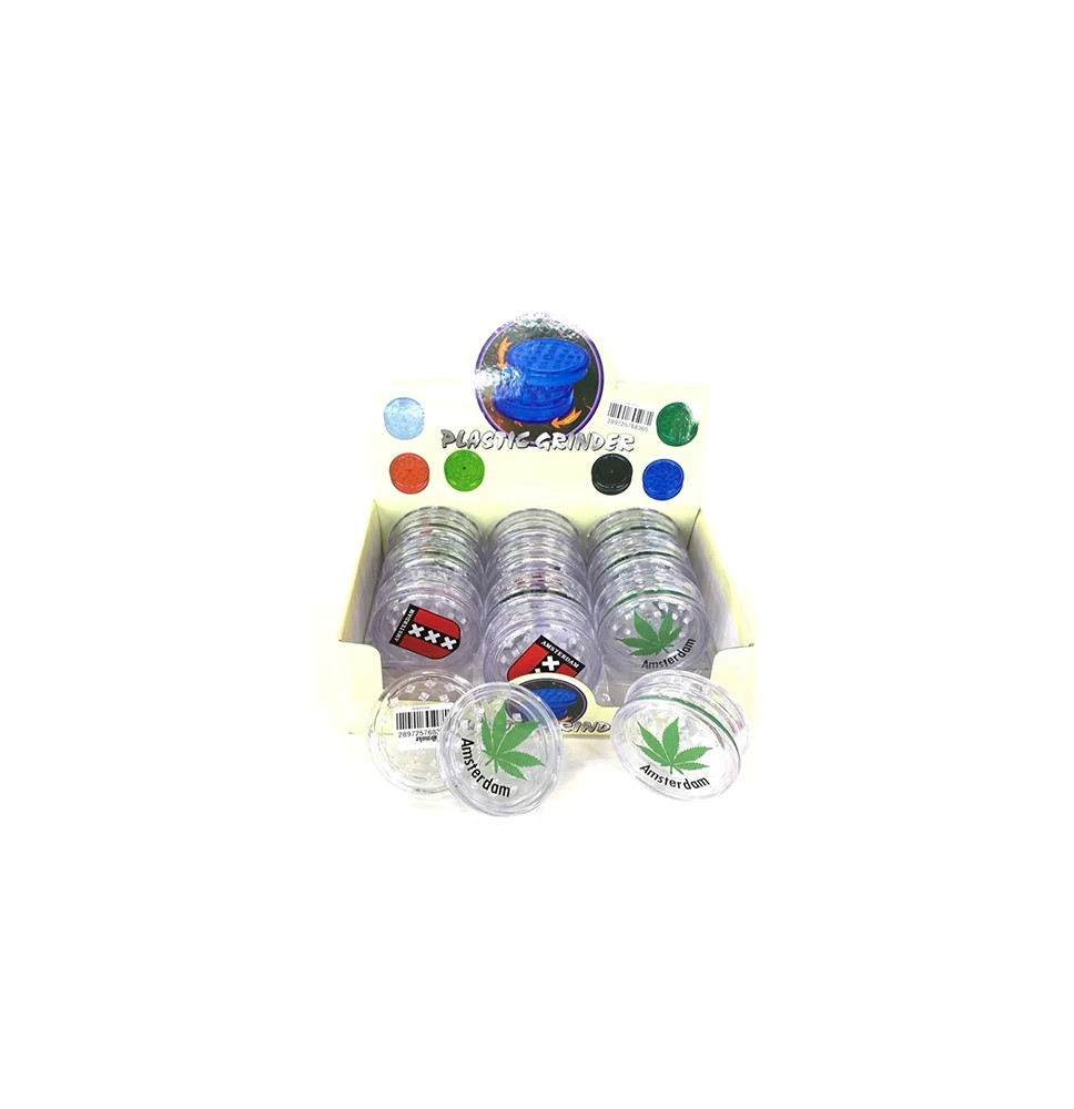 12 x 2 Parts 4Smoke Plastic Grinder - HX033A