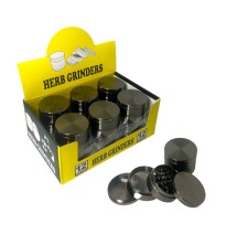 4 part Silver Metal Tobacco Grinder - PH6917