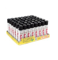 48 Clipper RAW Printed Refillable Lighters