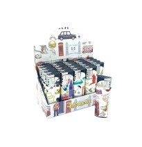 25 x 4Smoke Wind-Proof Printed Lighters - 218WE