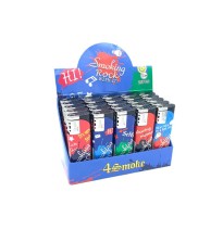 25 x 4Smoke Wind-Proof Printed Lighters - 218WE