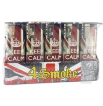 25 x 4Smoke Wind-Proof Printed Lighters - 218WE