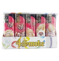 25 x 4Smoke Wind-Proof Printed Lighters - 218WE