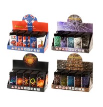 4Smoke Refillable Flat Printed Lighters 25 Pack - XHD8111