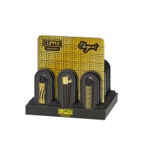 12 Clipper CMP11 Metal Large Flint Elegant Lighters - CM3S146UKX