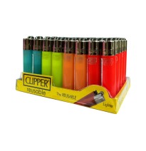 40 Clipper CP22RH Classic Micro Flint Translucent Branded Lighters - CP1C003UKH
