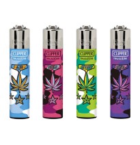 40 Clipper CP11RH Classic Large Flint Medal Leaves Lighters - CL5C085UKH