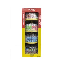 Clipper CP11RH 4 Tier Display Carousel - 144 + 48 Mixed Design Lighters - CL3H122UKH