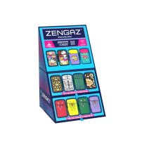 Zengaz Cube ZL-12 Royal Jet (EU-S5) - Jet Flame Lighters Bundle + 48 Lighters with Cube display stand