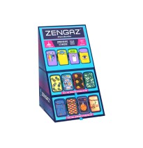 Zengaz Cube ZL-12 Royal Jet (EU-S3) - Jet Flame Lighters Bundle + 48 Lighters with Cube display stand