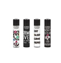 40 Clipper CP11RH Classic Gaming 4 Life Flint Lighters - CL3C1580