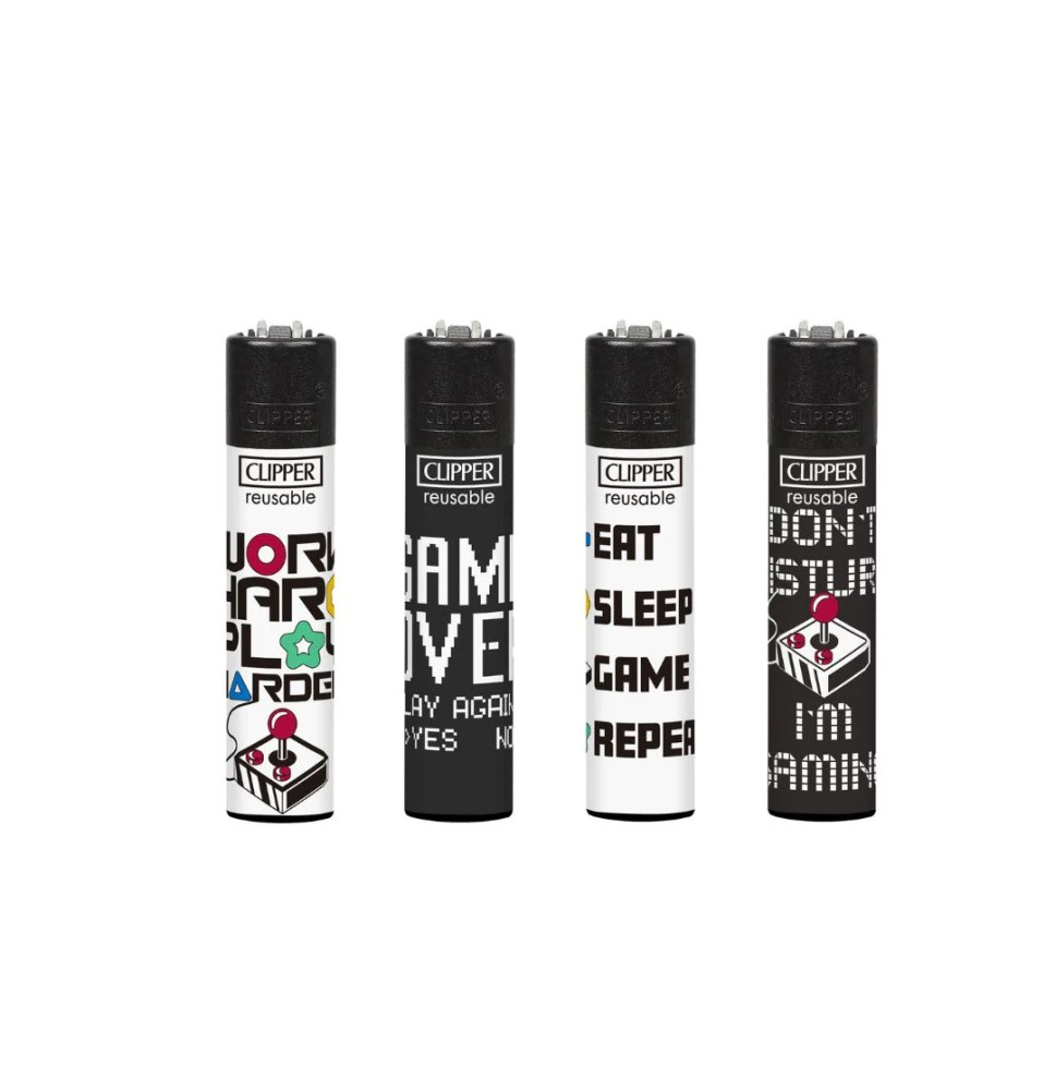 40 Clipper CP11RH Classic Gaming 4 Life Flint Lighters - CL3C1580