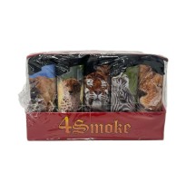 50 x 4Smoke Wind-Proof Animal Printed Lighters - HD099