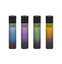 40 Clipper D48 Classic Flint Black Triple Gradient Lighters - CL2A261BCH